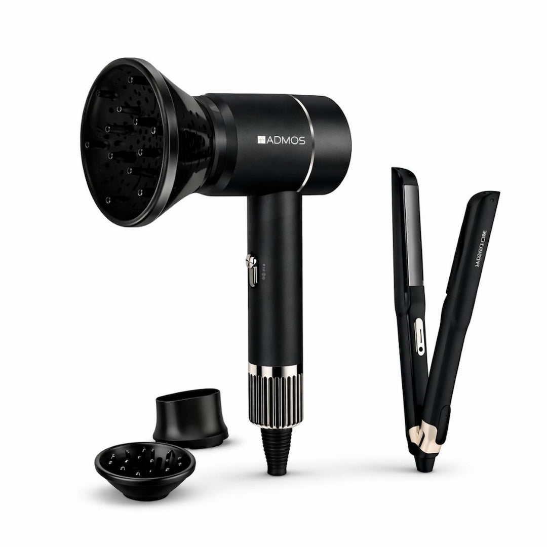 ADMOS 2-in-1 Hot &amp; Cool Hair Dryer and Straightener Set AY517