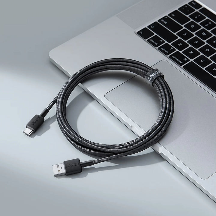 كابل نايلون Anker USB-A إلى USB-C بطول 10 قدم A81H7H11