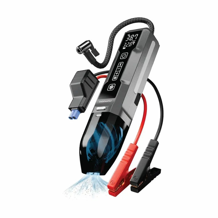 Porodo Ignatov 4-1 Jumpstarter + Vacuum with Tyre Inflator - Black