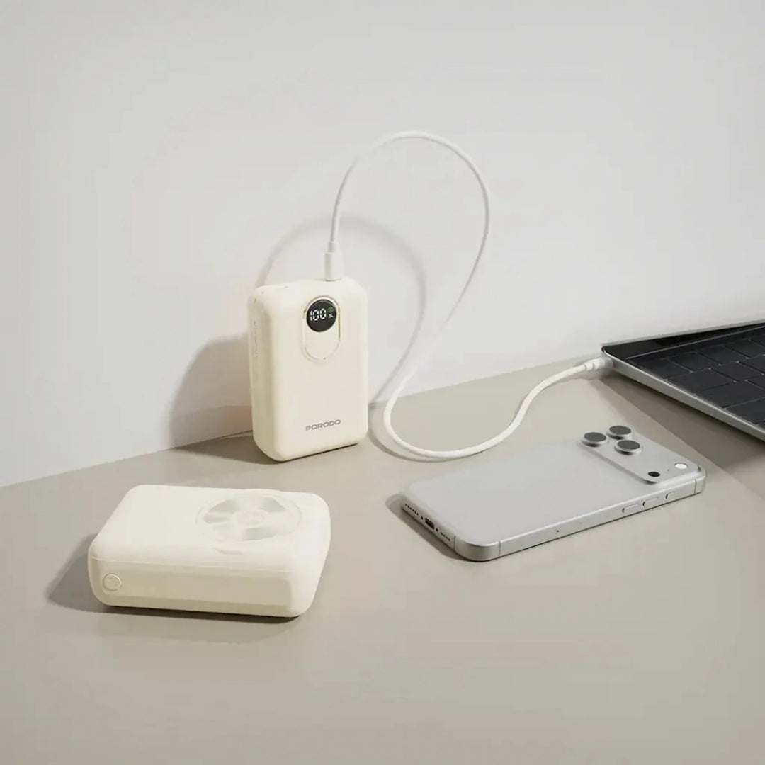 Porodo MagNex MagSafe 15W Powerbank 20K MAH With PD20W - White